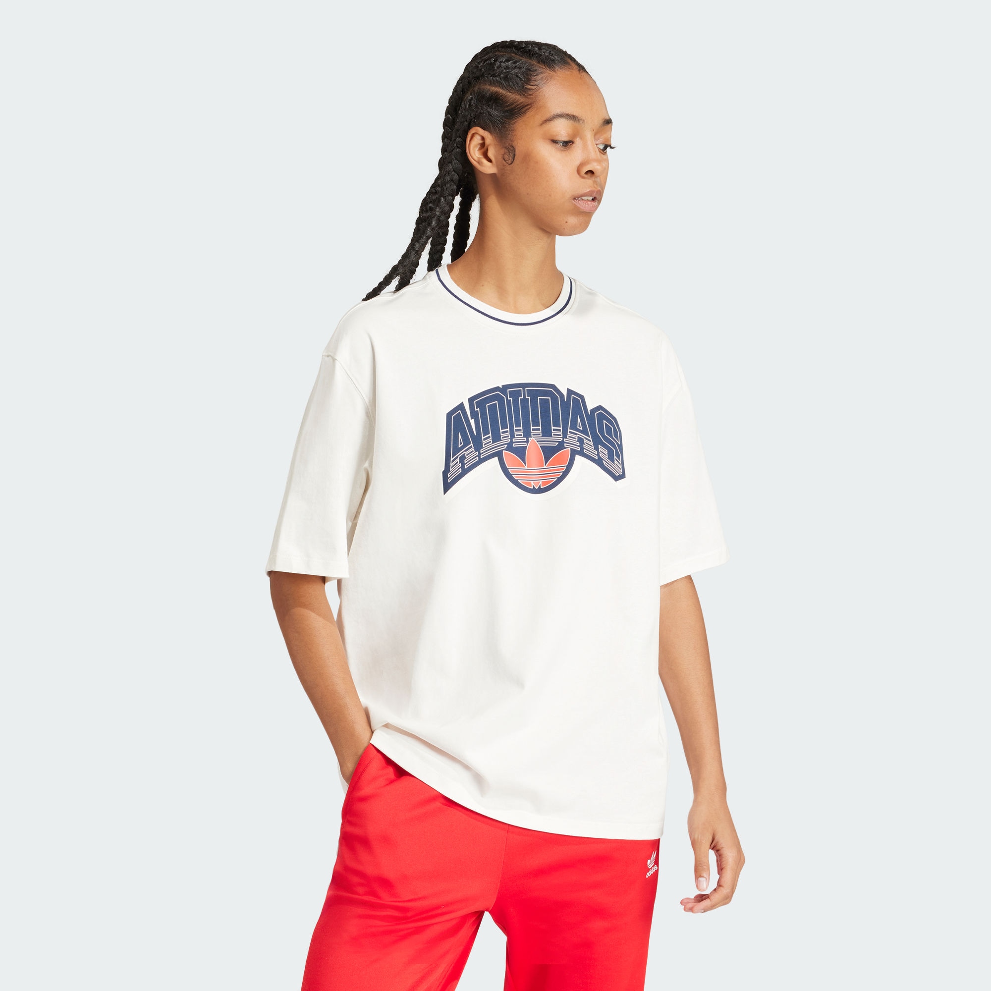 Женская футболка adidas BIG LOGO GRAPHIC TEE белая