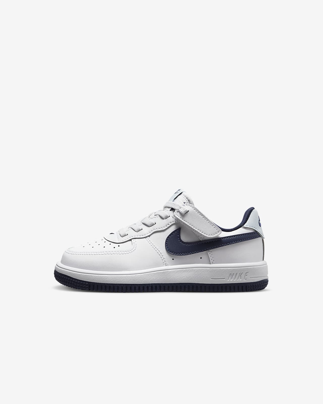 Детские кроссовки Nike Force 1 Low EasyOn (PS) белые