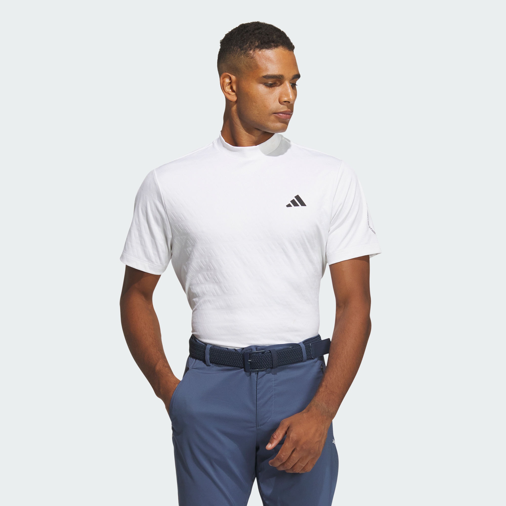 Мужская футболка adidas AEROREADY MOCK NECK SHIRT белая