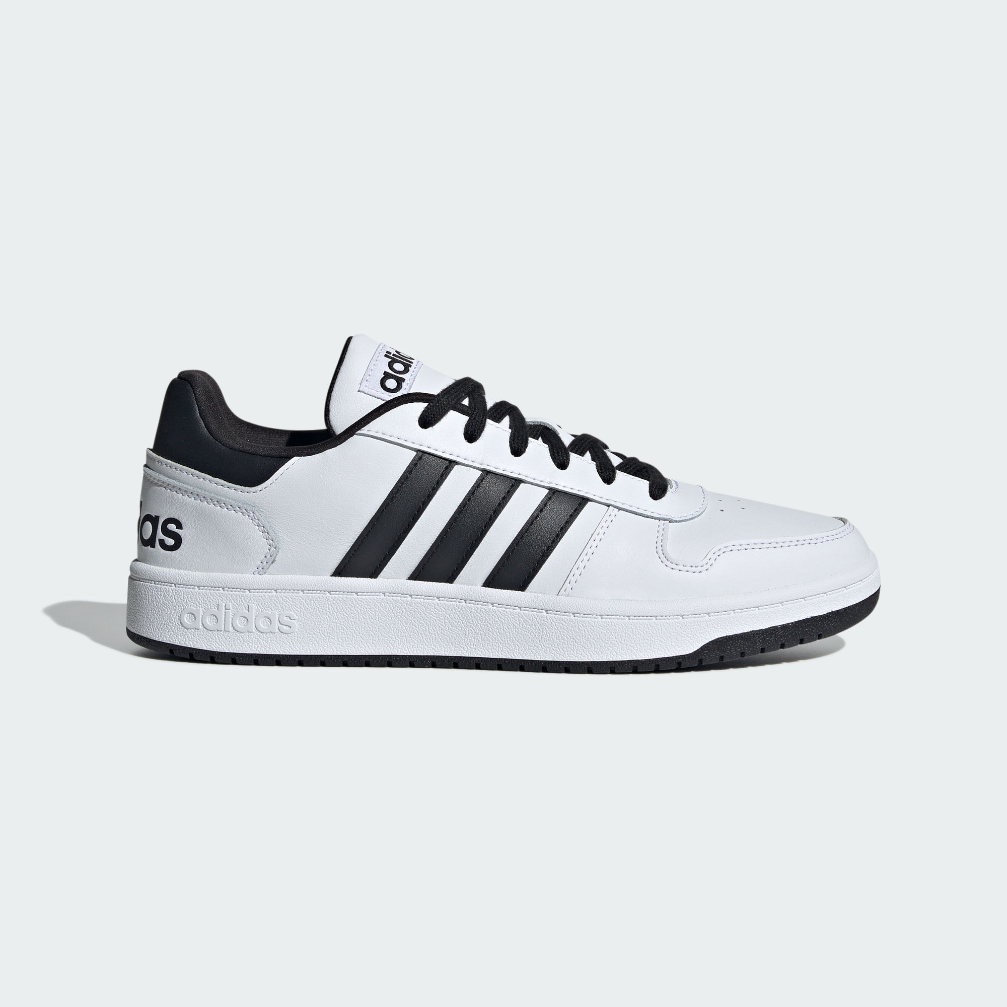 Кроссовки adidas HOOPS 2.0 SHOES черно-белые