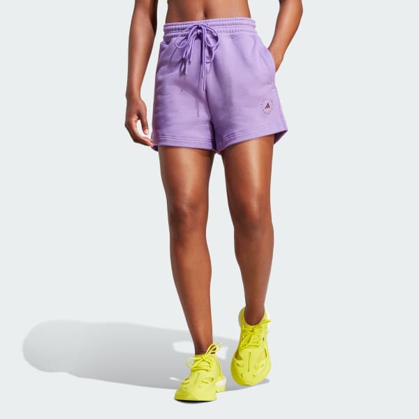 Женские шорты adidas by Stella McCartney TrueCasuals Terry Short (Фиолетовые)