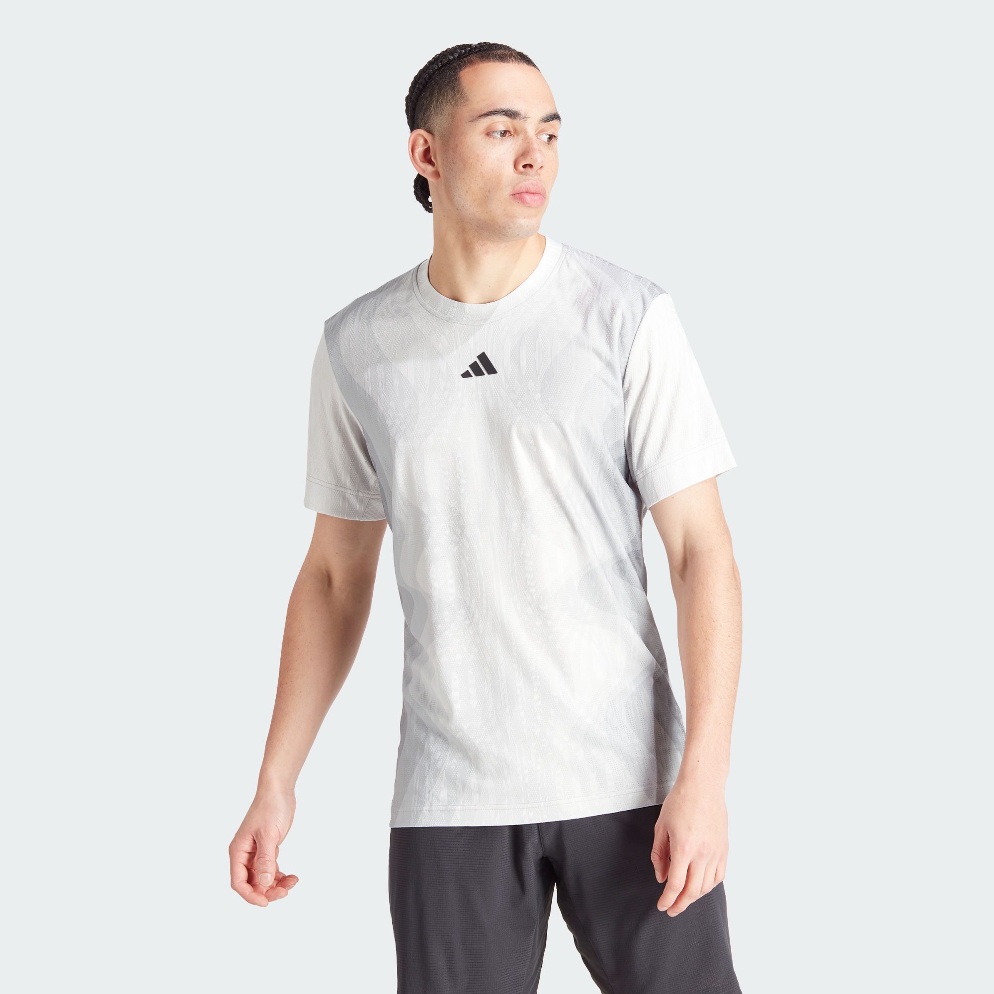 Мужская футболка adidas TENNIS AIRCHILL PRO FREELIFT TEE серая