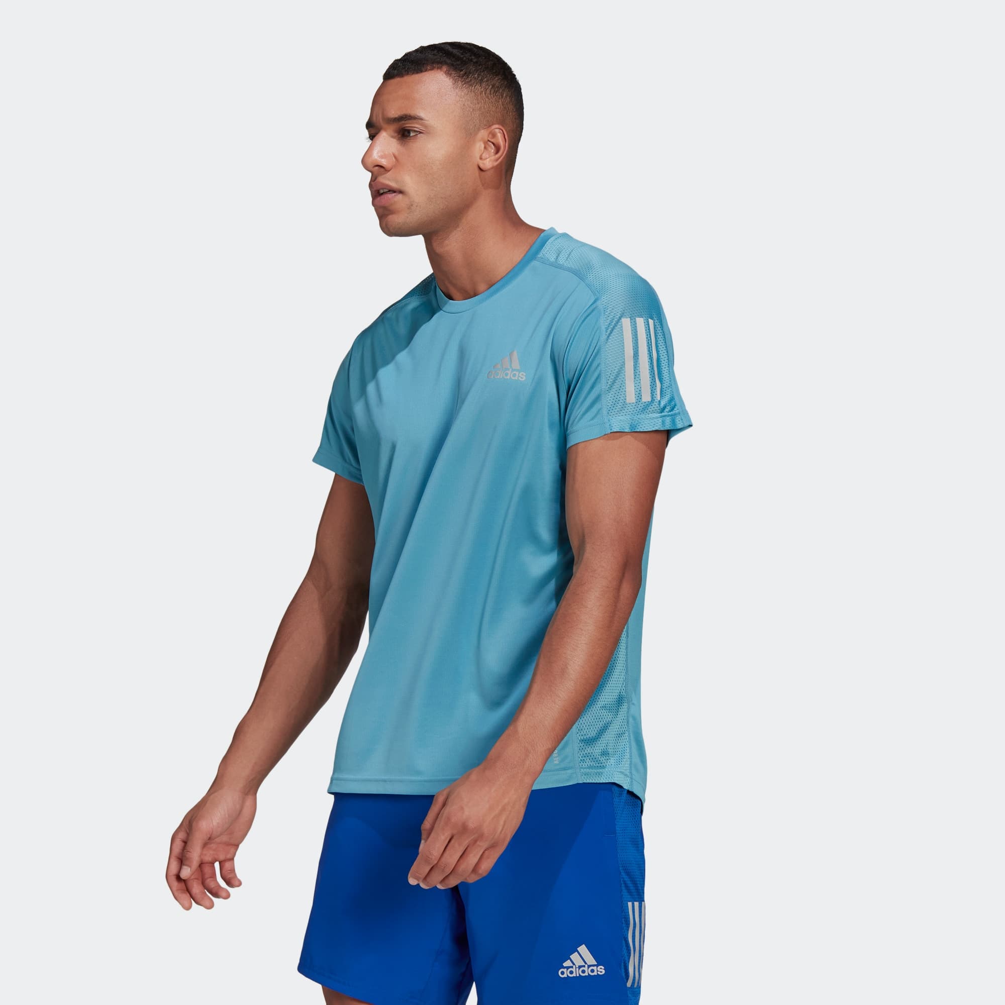 Мужская футболка adidas OWN THE RUN TEE синяя