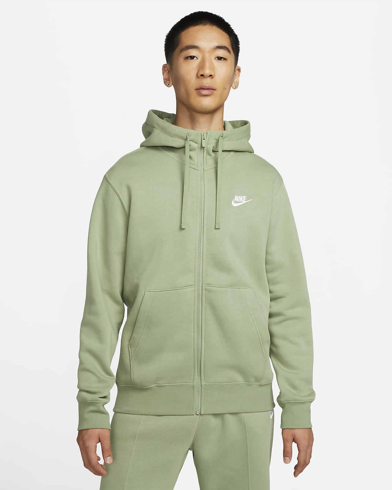 Мужская толстовка Nike Sportswear Club Fleece зеленая