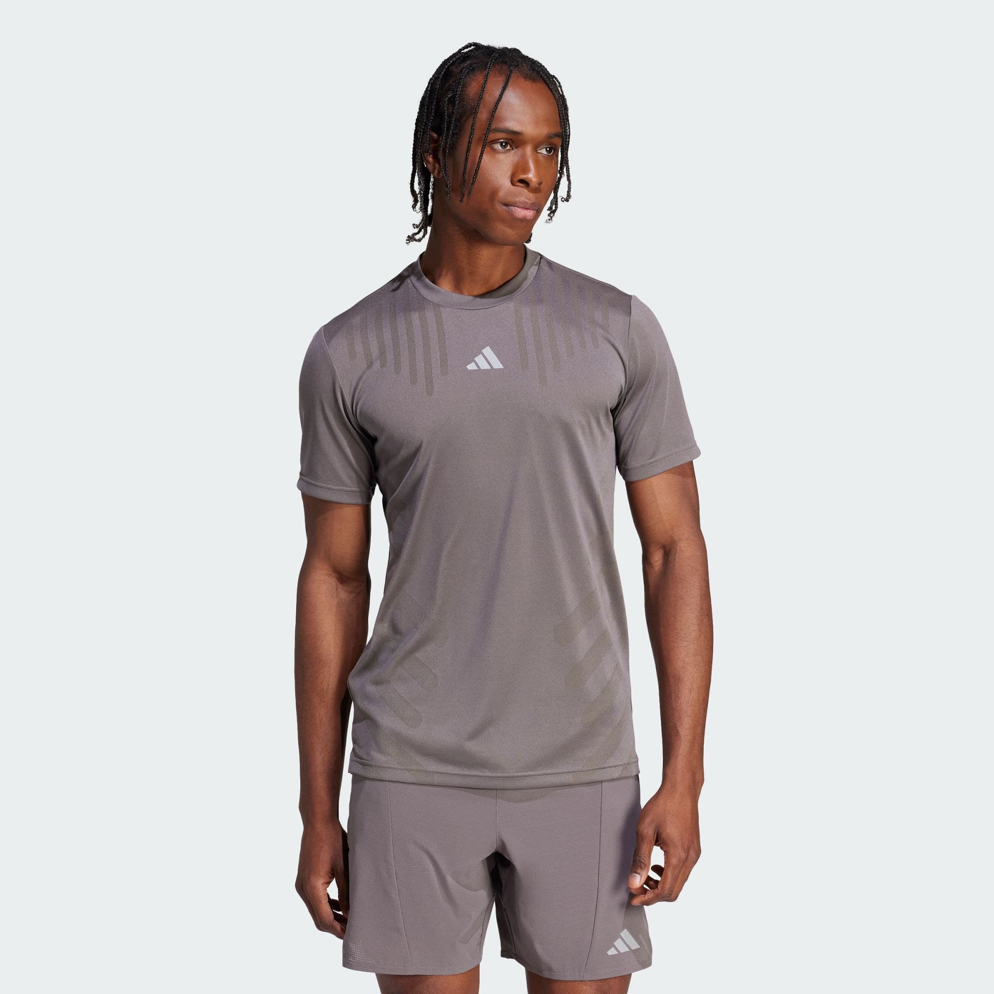 Мужская футболка adidas HIIT AIRCHILL WORKOUT T-SHIRT серая