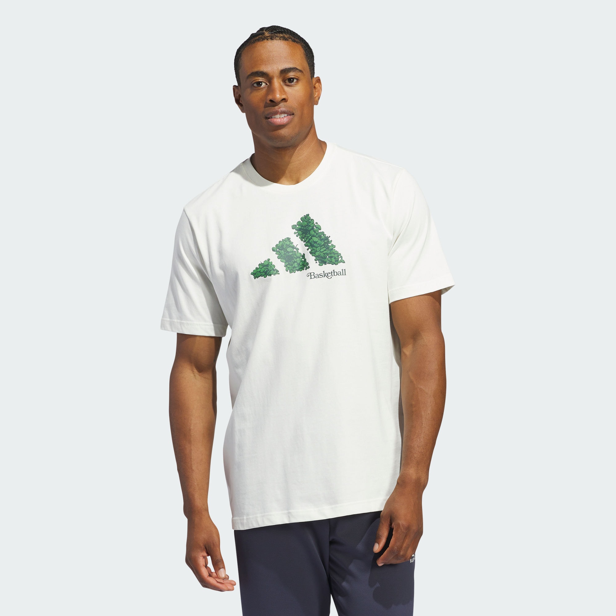 Мужская футболка adidas COURT THERAPY GRAPHIC TEE белая