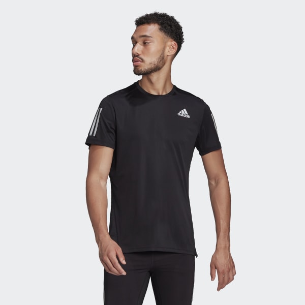 Мужская одежда для бега adidas Own the Run Tee (Черная)