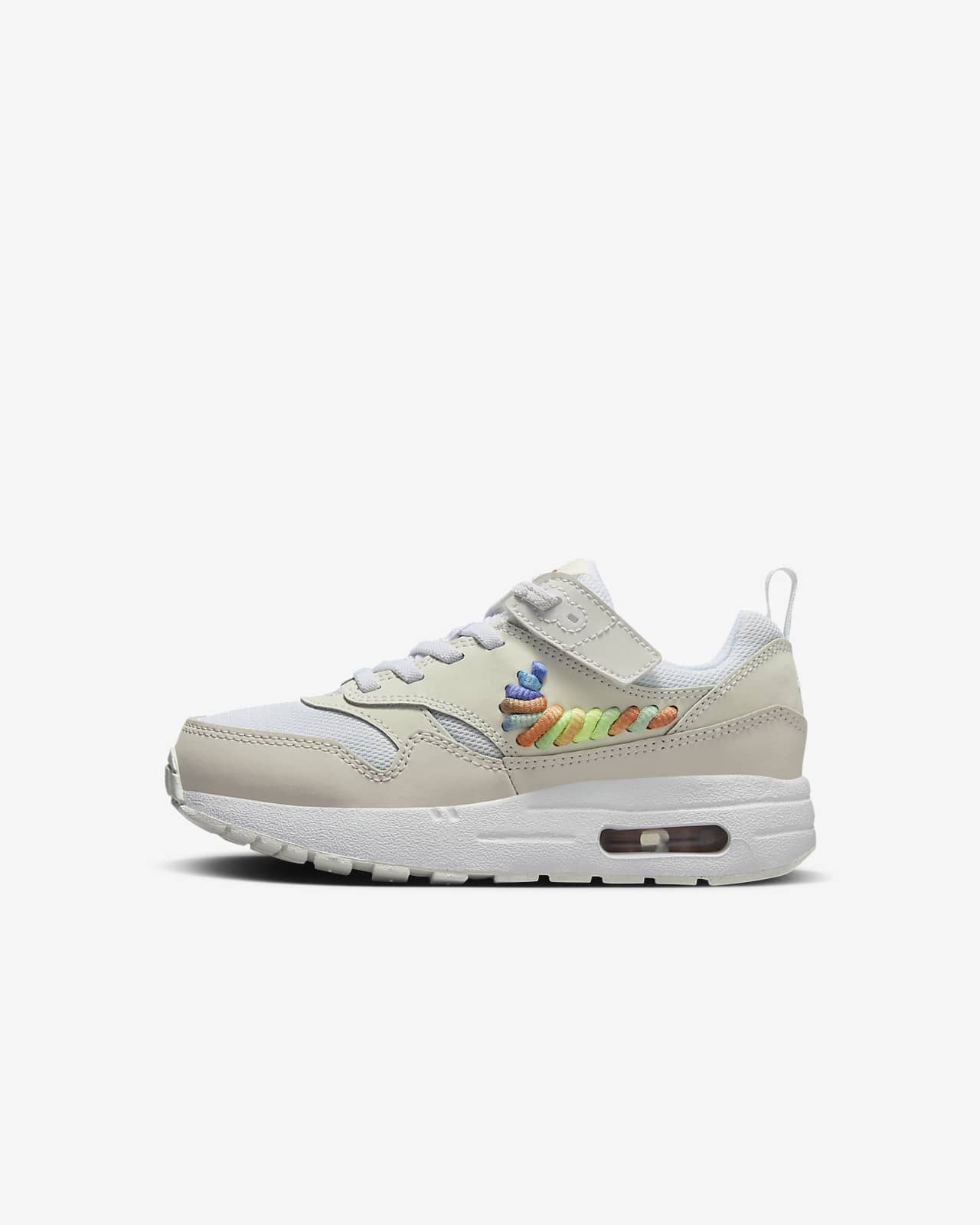 Детские кроссовки Nike Air Max 1 EasyOn SE (PS) белые