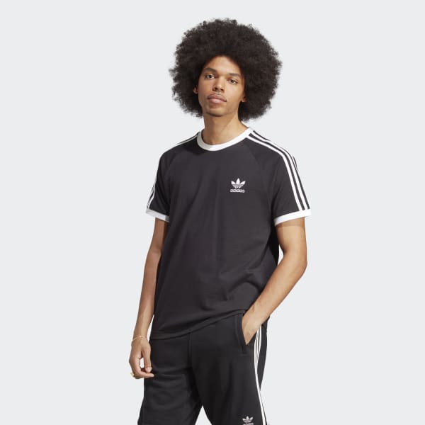 Мужская футболка adidas Adicolor Classics 3-Stripes Tee (Черная)