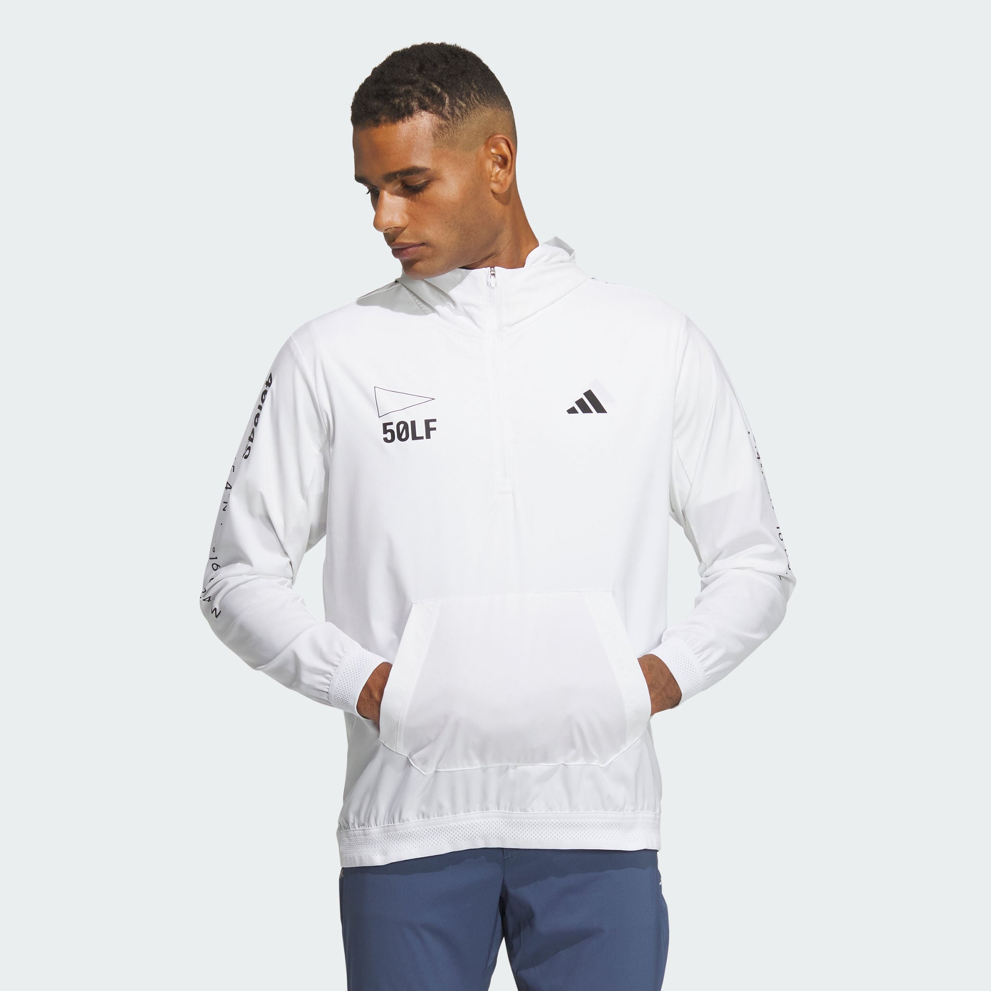 Мужское худи adidas HEAT.RDY ANORAK JACKET HOODIE белое