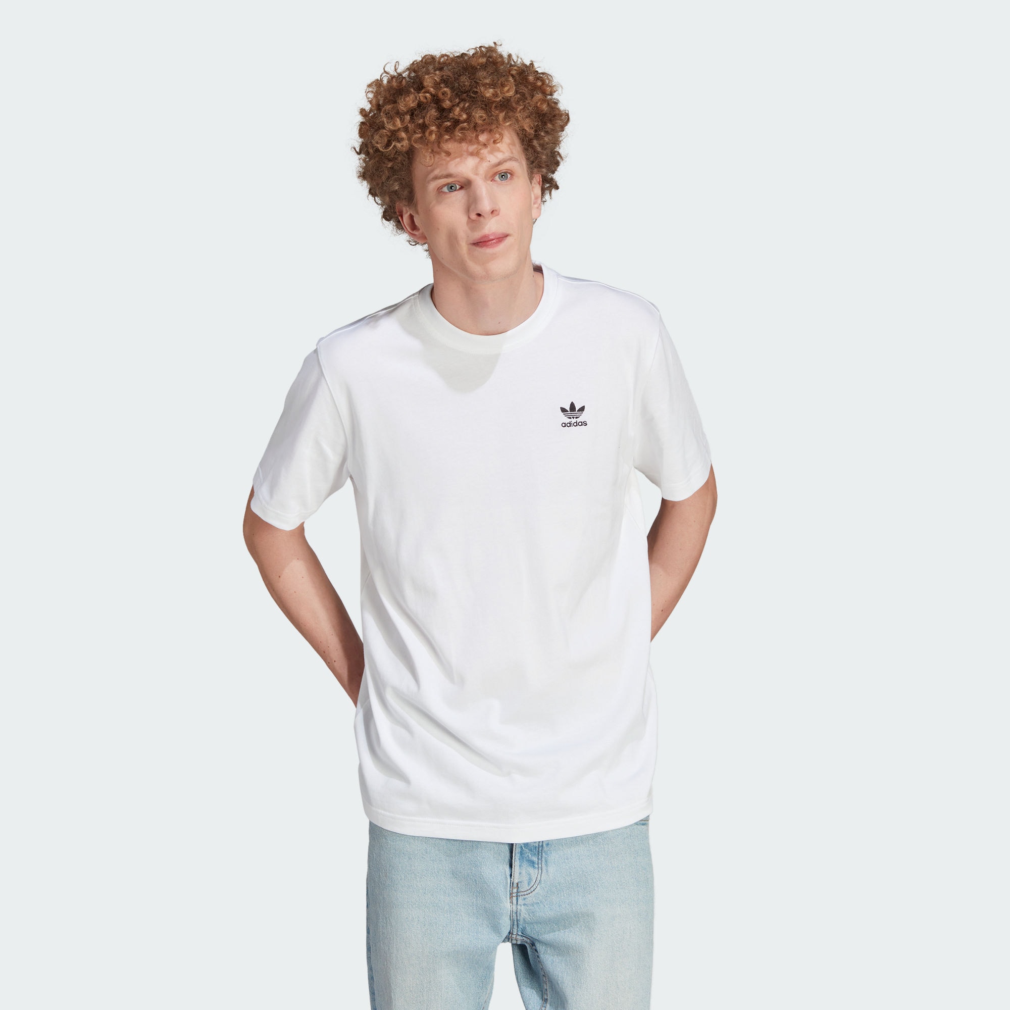 Мужская футболка adidas ADICOLOR BACK+FRONT BOXY TEE черно-белая