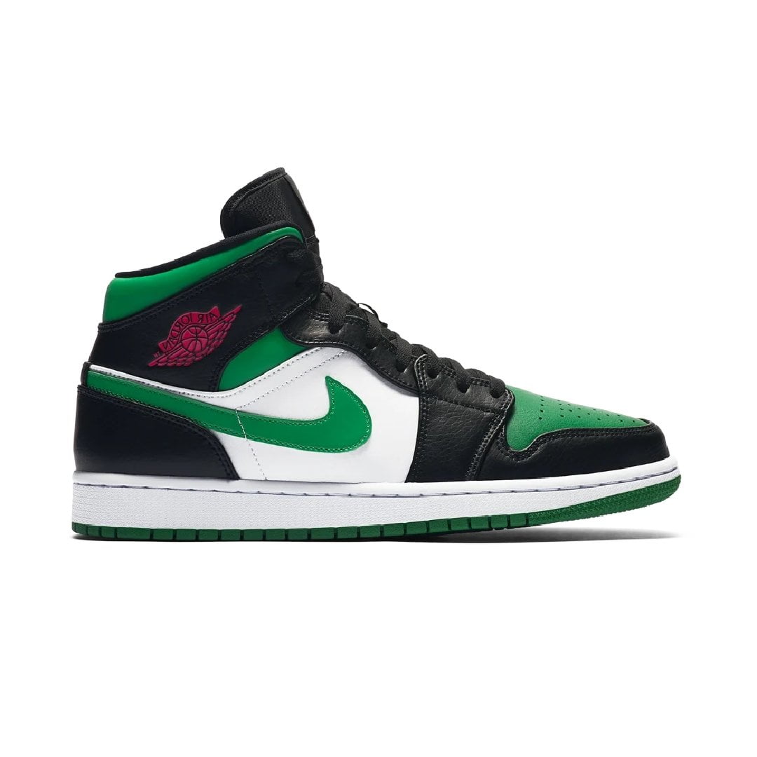 Кроссовки Nike Air Jordan 1 Mid Green Toe