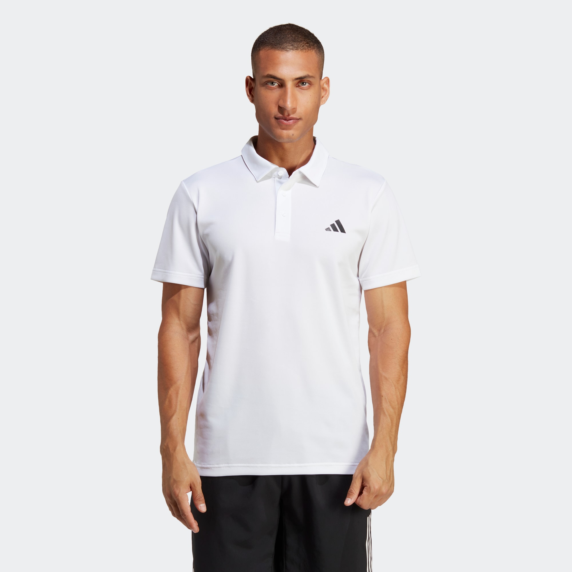 Мужская рубашка adidas TENNIS FAB POLO SHIRT белая