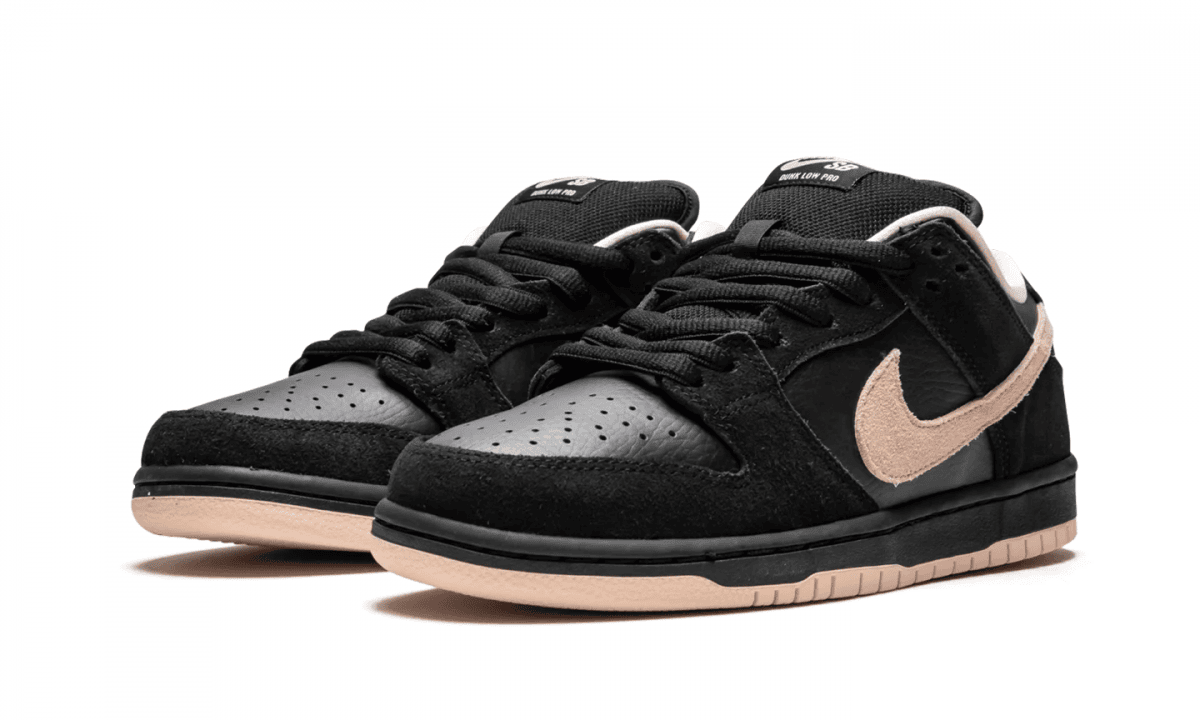 nike sb dunk low black washed coral