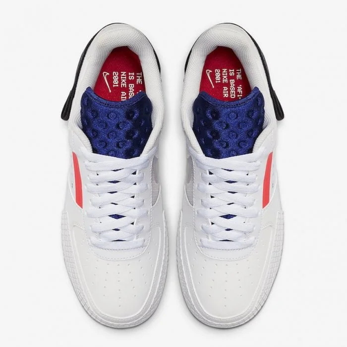 white red blue air force 1