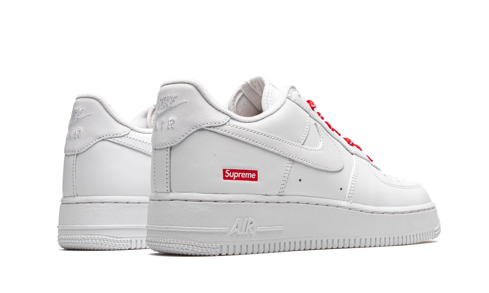 supreme air force 1 black and white