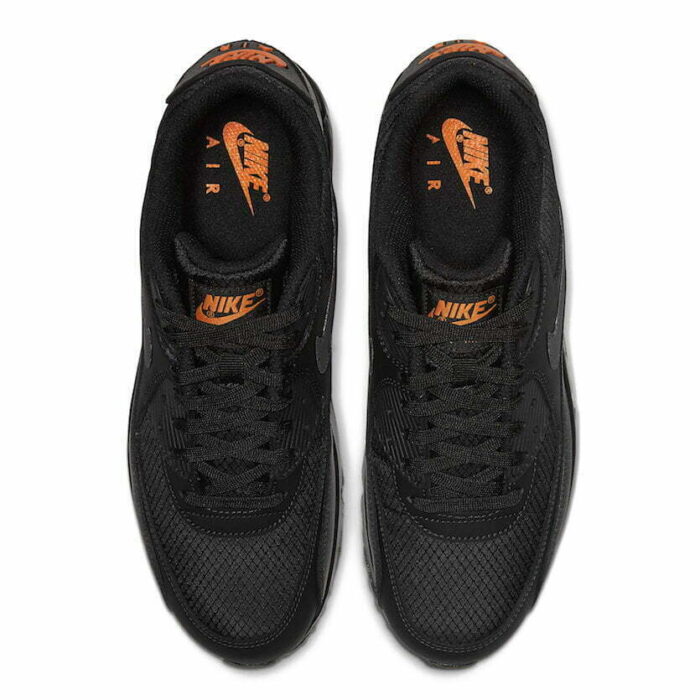 black nike with orange