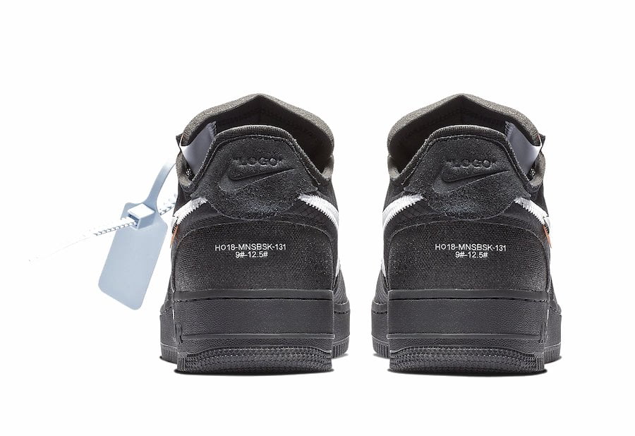 off white air force 1 black release date