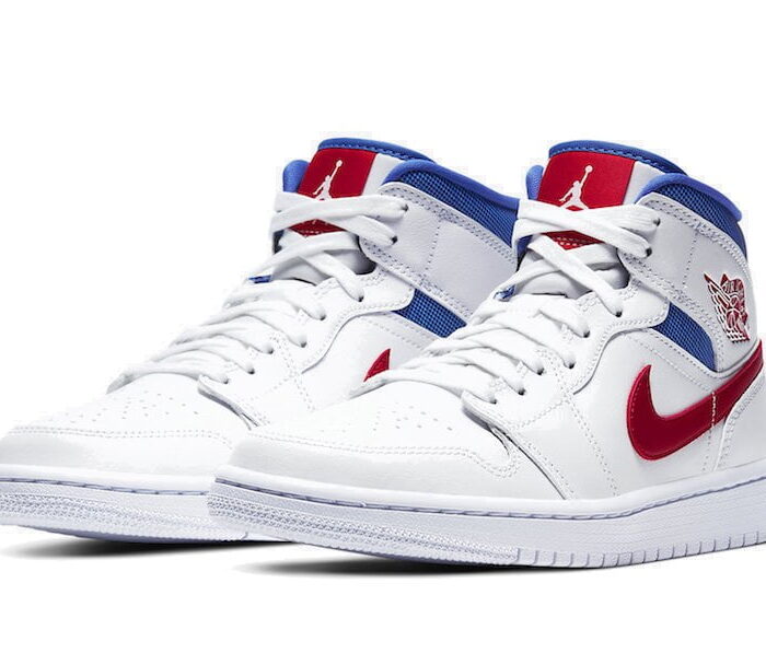 air jordan white red royal