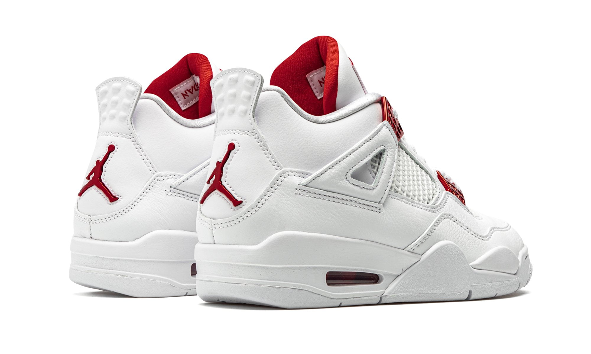 Кроссовки Nike Air Jordan 4 Retro Metallic Red Белый купить по цене
