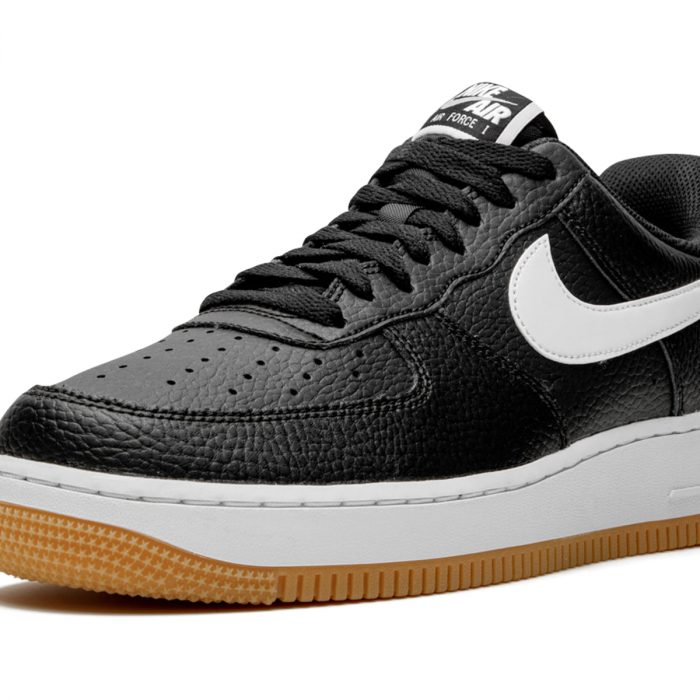 nike air force 1 black white gum