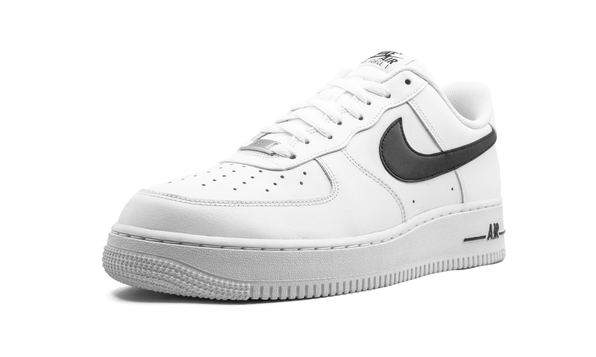 white and black tick air force 1