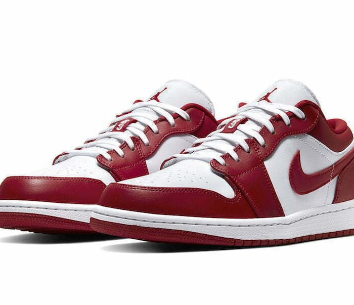 red nike air jordan 1 low