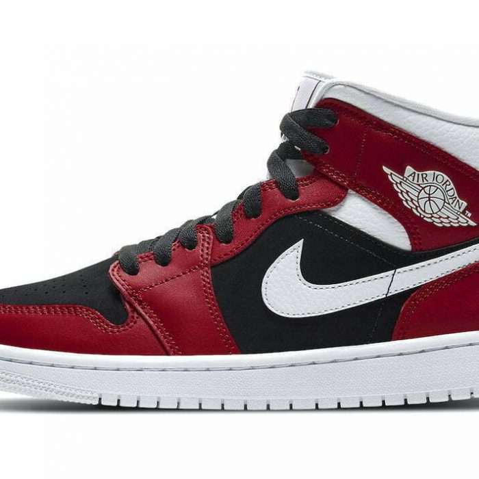 nike air jordan 1 mid gym red white