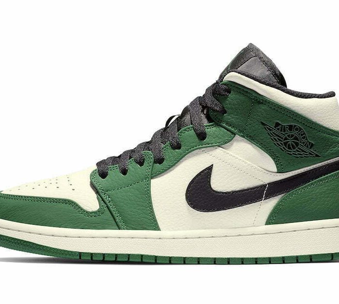 mid jordans green