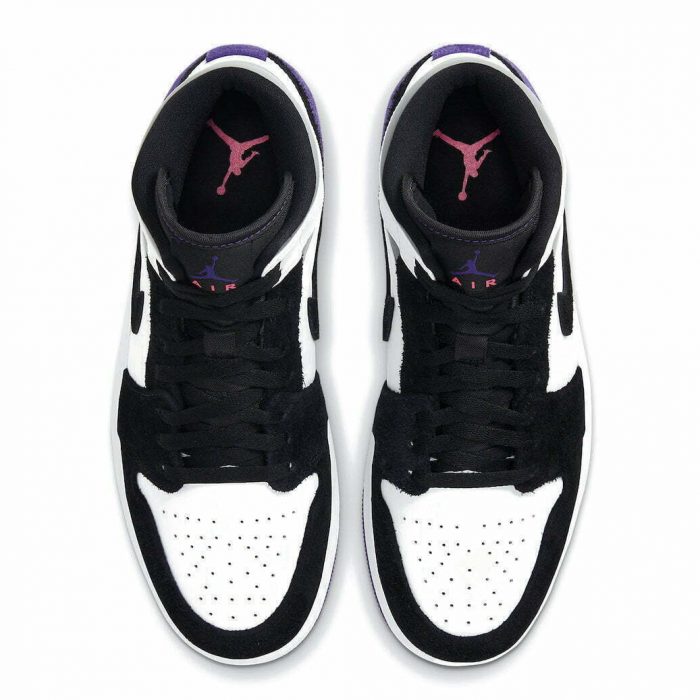 jordan 1 mid se purple black