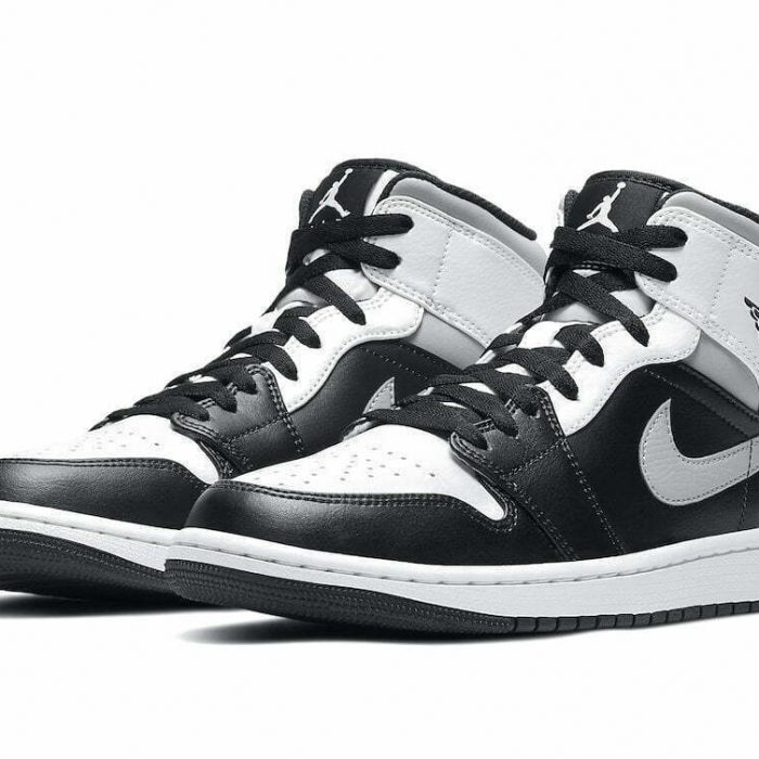 jordan aj 1 mid white black