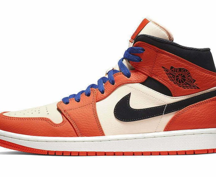 aj 1 mid team orange