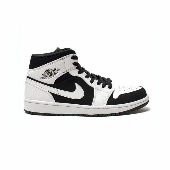 jordan aj 1 mid white black