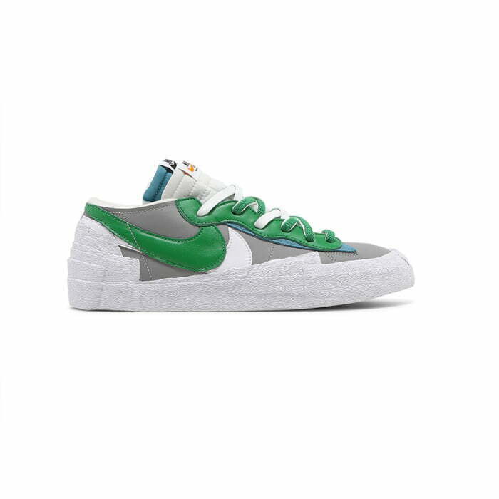 Nike Blazer Low sacai Medium Grey Classic Green фото