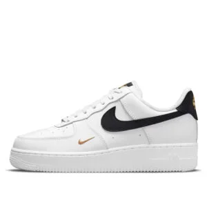 Black and gold top nike air force 1's