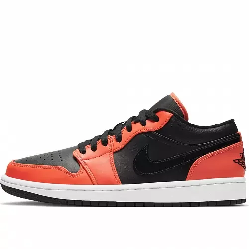 Кроссовки Nike Air Jordan 1 Low SE Black Turf Orange фотография