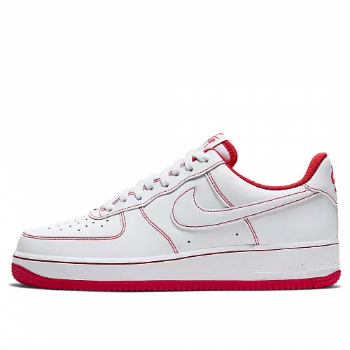 red and white nike forces