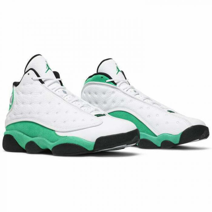 retro 13 green white