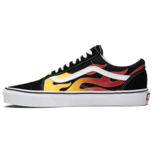 Vans sk8 hot sale flame