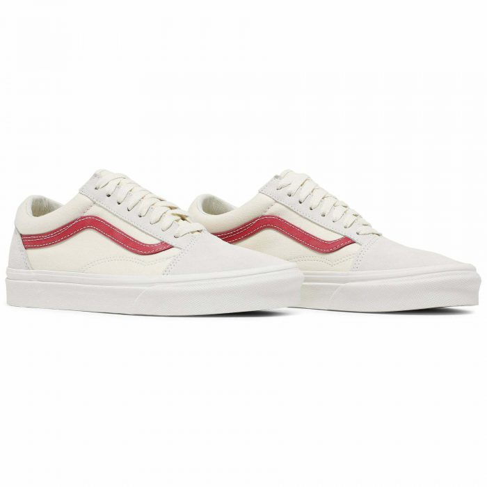 vans old skool cream and red