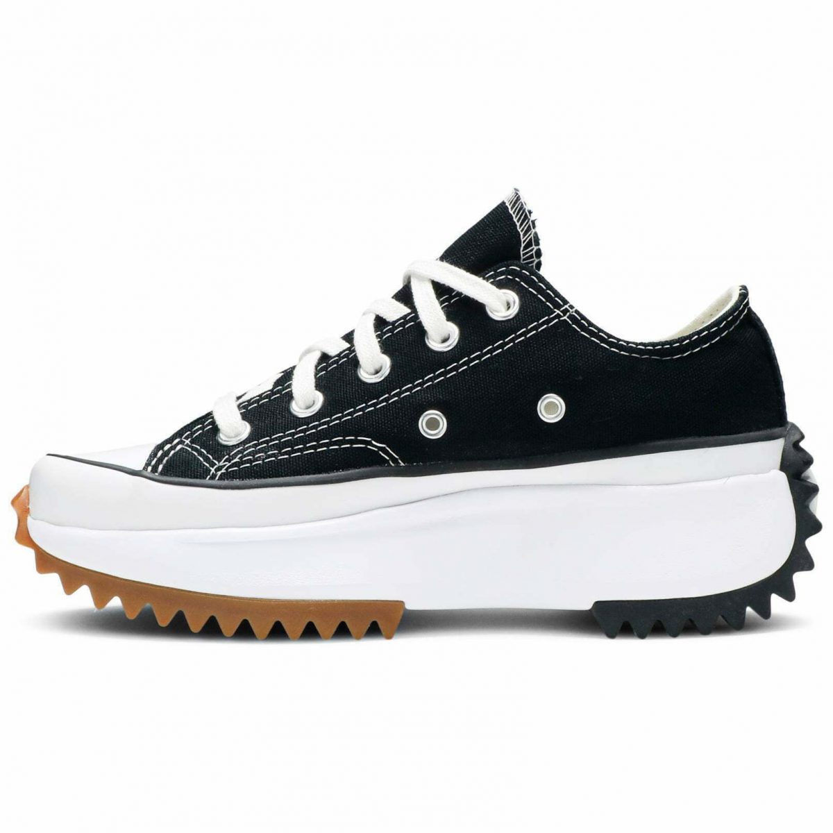 Кеды Converse Run Star Hike Ox Black White Gum черно-белые фотография