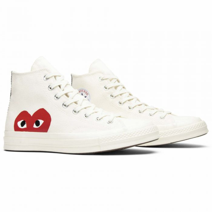 white comme des garcons shoes