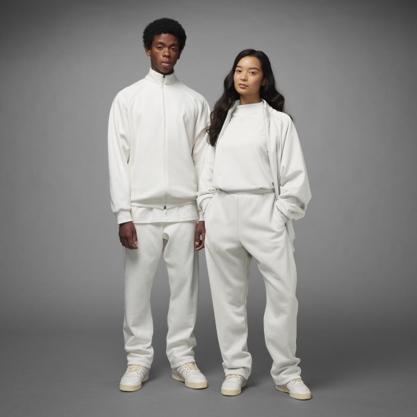 All white adidas store track jacket