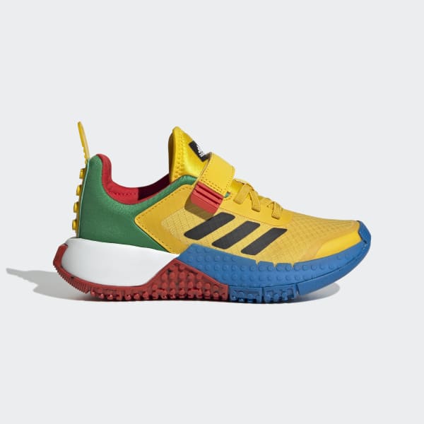 Детские кроссовки adidas DNA x LEGOВ® Elastic Lace and Top Strap Shoes (Желтые) фото