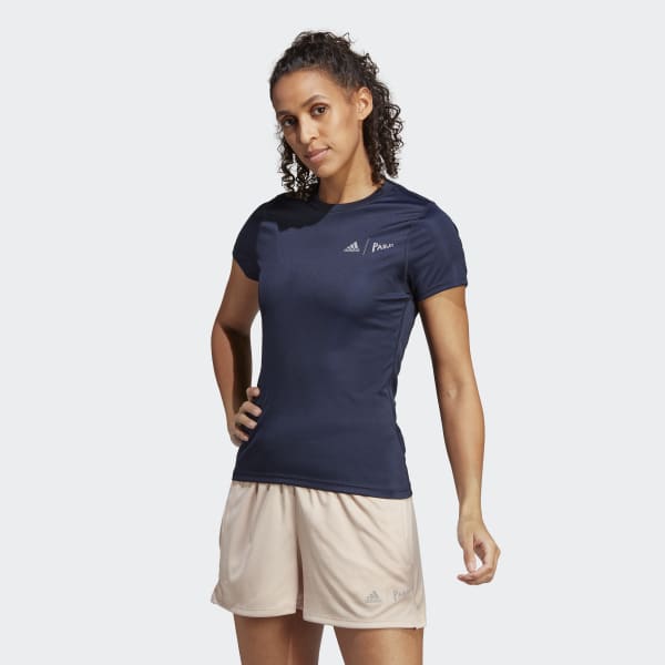 Женская футболка для бега adidas x Parley Running Tee (Синяя) фото