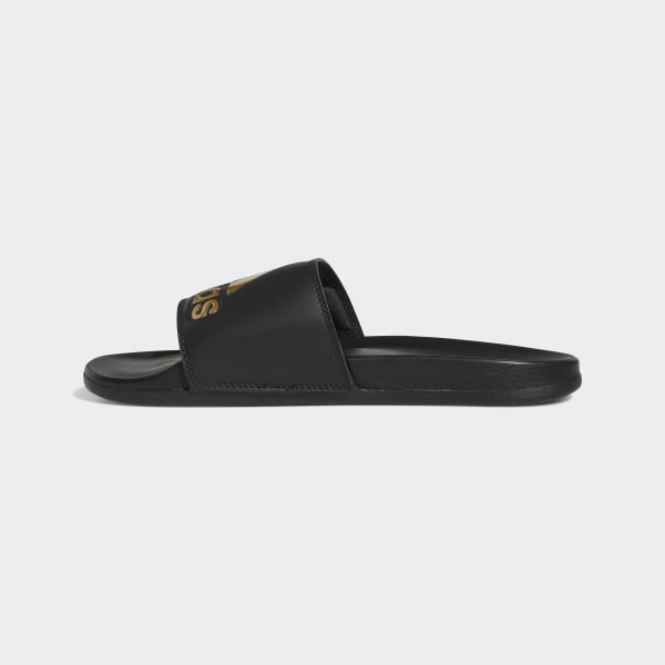 Adidas adilette store all black