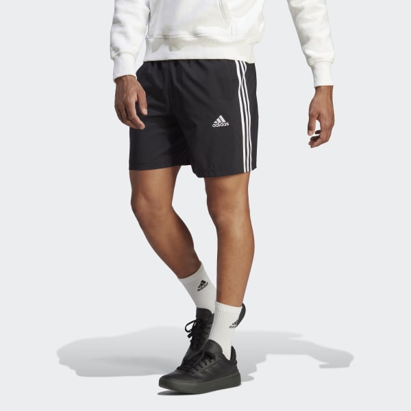 Мужские шорты adidas AEROREADY Essentials Chelsea 3-Stripes Shorts (Черные) фото