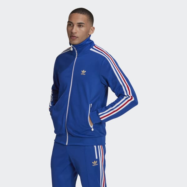Мужской спортивный костюм adidas Beckenbauer Track Jacket (Синий) купить по цене рублей в Москве в интернет-магазине MYREACT