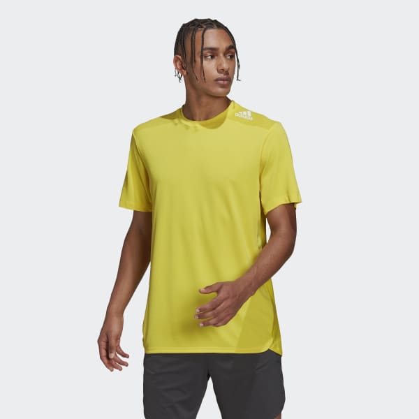Мужская футболка adidas Designed 4 Training HEAT.RDY HIIT Tee (Желтая) фото