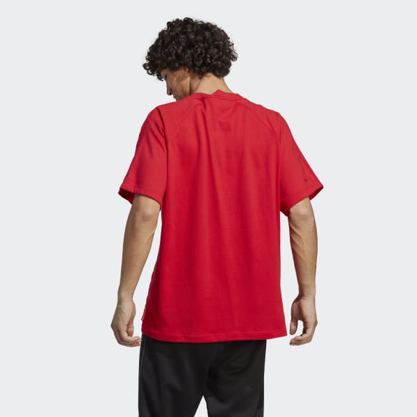 Мужская футболка adidas Essentials Tee (Красная) фотография